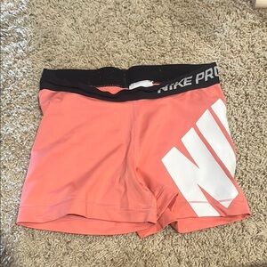 Nike Pro Peach Athletic Shorts